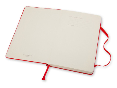 Записная книжка Moleskine Classic (в линейку) в твердой обложке, Pocket (9x14см), красный , размер A6