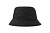 Панама "BUCKET POCKET-S", чёрный-серый, 100% переработанный полиэстер, 85 г/м2