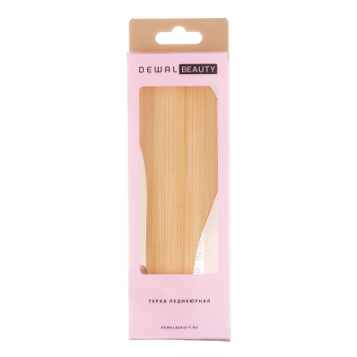 Терка Dewal Beauty педикюрная из бамбука, 18 см