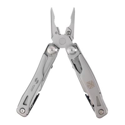 Мультитул Stinger, 106 мм, 15 функций, сталь, серебристый, в картонной коробке, в комплекте нейлоновый чехол