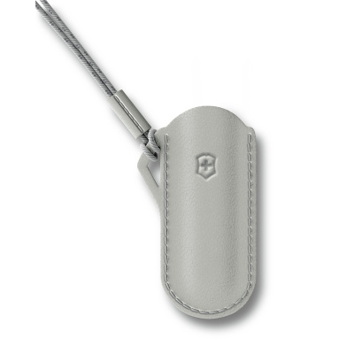 Чехол VICTORINOX "Mystical Morning" для ножей Classic Colors 58 мм, кожаный, серый