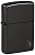 Зажигалка ZIPPO Armor® Пламя c глянцевым черным покрытием | Flame High Polish Black, латунь/сталь, черная, 38x13x57 мм