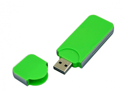 USB-флешка на 64 ГБ в стиле I-phone, прямоугольнй формы, зеленый , размер 64ГБ