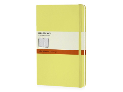 Записная книжка Moleskine Classic (в линейку) в твердой обложке, Large (13х21см), цитрусовый , размер A5