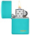 Зажигалка ZIPPO Classic с покрытием Flat Turquoise, латунь/сталь, бирюзовая, глянцевая, 38x13x57 мм Зажигалка ZIPPO Classic с покрытием Flat Turquoise, латунь/сталь, бирюзовая, глянцевая, 38x13x57 мм