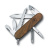 Нож перочинный VICTORINOX Hiker, 91 мм, 11 функций, деревянная рукоять Нож перочинный VICTORINOX Hiker, 91 мм, 11 функций, деревянная рукоять