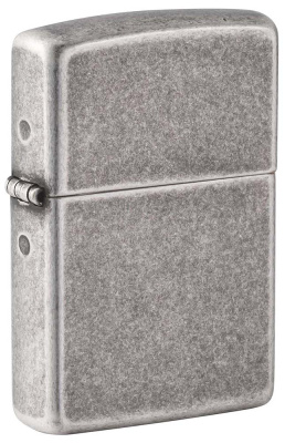 Зажигалка ZIPPO Armor® c античным серебристым покрытием | Antique Silver, латунь/сталь, серебристая, 38x13x57 мм