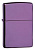 Зажигалка ZIPPO классическая с глянцевым фиолетовым покрытием | Classic High Polish Purple, латунь/сталь, фиолетовая, глянцевая, 38x13x57 мм