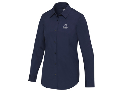 Carnelian женская рубашка из поплина - Navy Blue , размер L