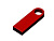 USB 2.0-флешка на 64 Гб с мини чипом и круглым отверстием, красный , размер 64ГБ