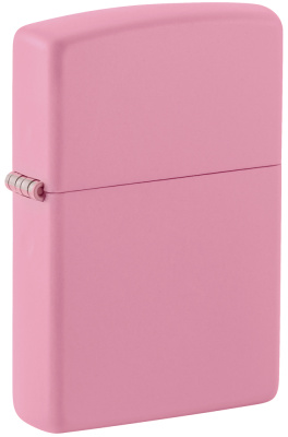 Зажигалка ZIPPO классическая с розовым матовым покрытием | Classic Pink Matte, латунь/сталь, розовая, матовая, 38x13x57 мм