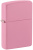 Зажигалка ZIPPO классическая с розовым матовым покрытием | Classic Pink Matte, латунь/сталь, розовая, матовая, 38x13x57 мм