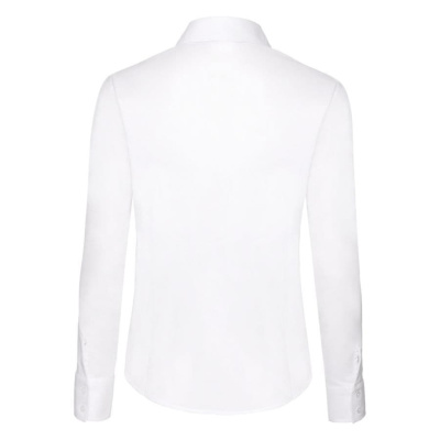 Рубашка "Lady-Fit Long Sleeve Oxford Shirt", белый_XL, 70% х/б, 30% п/э, 130 г/м2