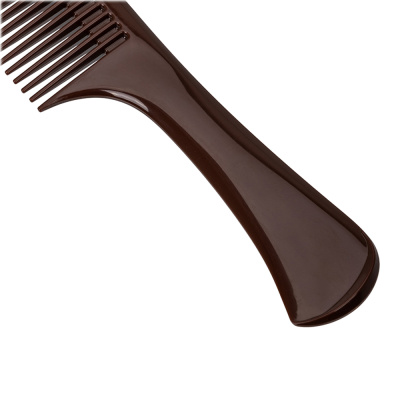 Расческа Dewal Beauty с ручкой коричневая 22,0 см