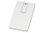 Флеш-карта USB 2.0 16 Gb в виде металлической карты Card Metal, серебристый , размер 16ГБ