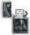 Зажигалка ZIPPO Grim Beauty с покрытием Street Chrome, латунь/сталь, серебристая, матовая, 38x13x57 мм