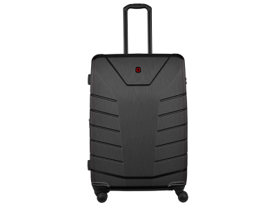 Чемодан WENGER Pegasus, черный, поликарбонат+АБС-пластик, большой, 52х76х30 см, 99 л. , размер L