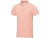Calgary мужская футболка-поло с коротким рукавом, pale blush pink , размер S