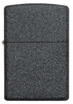 Зажигалка ZIPPO классическая с каменным покрытием | Classic Iron Stone, латунь/сталь, серая, матовая, 38x13x57 мм