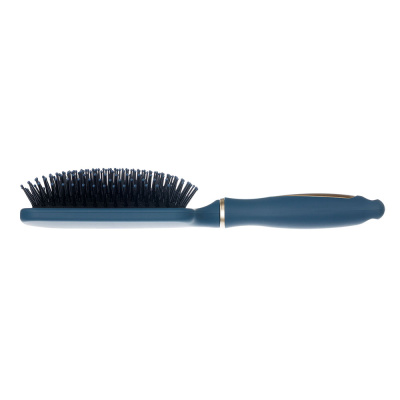 Щетка Dewal Beauty серия "Магия" массажная, квадратная, серо-синяя, 13 рядов
