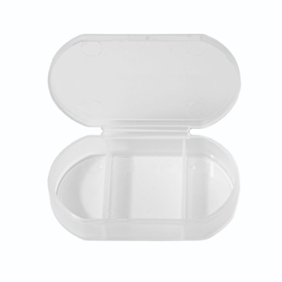 Витаминница TRIZONE, 3 отсека; 6 x 1.3 x 3.9 см; пластик, прозрачная