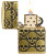 Зажигалка ZIPPO Armor® Ухмыляющиеся черепушки с покрытием античная латунь | Cackling Cranium Antique Brass, латунь/сталь, золотистая, матовая, 38x13x5