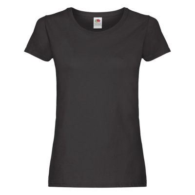 Футболка женская “Lady Fit Original T“, черный 2XL, 100% х/б, 145 г/м2