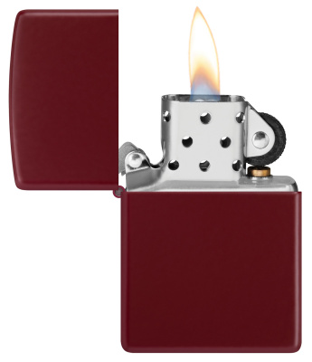 Зажигалка ZIPPO классическая с покрытием мерло | Classic Merlot, латунь/сталь, бордовая, глянцевая, 38x13x57 мм
