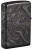 Зажигалка ZIPPO Marble Pattern с покрытием High Polish Black, латунь/сталь, чёрная, 38x13x57 мм
