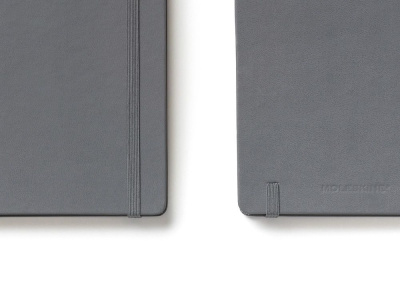 Записная книжка Moleskine Classic (в линейку) в твердой обложке, Large (13х21см), серый , размер A5