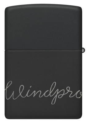 Зажигалка ZIPPO Classic с покрытием Black Matte, латунь/сталь, черная, матовая, 38x13x57 мм