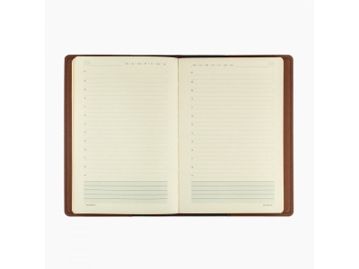 Ежедневник недатированный А5  Oxford, коричневый , размер A5