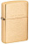 Зажигалка ZIPPO классическая с покрытием матовая латунь | Classic Brushed Brass, латунь/сталь, золотистая, матовая, 38x13x57 мм