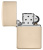 Зажигалка ZIPPO классическая со светло-песочным покрытием | Classic Flat Sand, латунь/сталь, бежевая, глянцевая, 38x13x57 мм