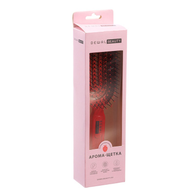 Щетка Dewal Beauty "Aroma", с ароматом клубники