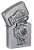 Зажигалка ZIPPO Dead Mans Hand с покрытием Street Chrome, латунь/сталь, серебристая, 38x13x57 мм Зажигалка ZIPPO Dead Mans Hand с покрытием Street Chrome, латунь/сталь, серебристая, 38x13x57 мм
