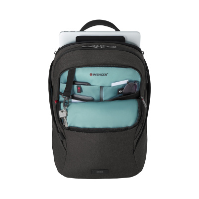 Рюкзак WENGER MX Light 16”, серый, 100% полиэстер, 31х20х44 см, 21 л
