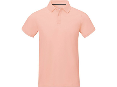 Calgary мужская футболка-поло с коротким рукавом, pale blush pink , размер S