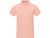 Calgary мужская футболка-поло с коротким рукавом, pale blush pink , размер S