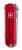 Нож-брелок VICTORINOX NailClip 580, 65 мм, 8 функций, полупрозрачный красный