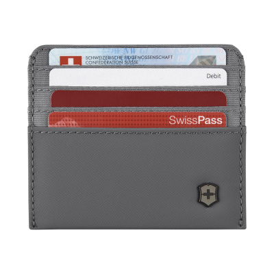 Портмоне для кредитных карт VICTORINOX Travel Essentials Card Holder, серое, полиэстер, 11х1x9 см