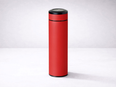 Вакуумный термос Vacuum Flask C1, soft touch, 420мл, красный