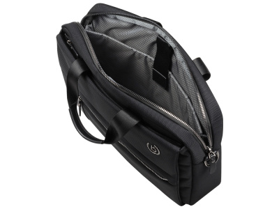 Портфель мужской BUGATTI НЕРО | NERO 15'', чёрный, нейлон 1680D/кожа, 42х10х30 см