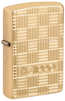 Зажигалка ZIPPO Armor® с покрытием Глянцевая латунь | High Polish Brass, латунь/сталь, золотистая, 38x13x57 мм