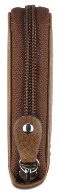 Кошелек Mano "Don Montez", натуральная кожа в коньячном цвете, 19 х 10,3 см