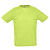 Футболка "Sporty", светло-зеленый_2XL, 100% воздухопроницаемый полиэстер, 140 г/м2