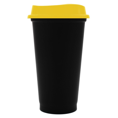 Стакан с крышкой Color Cap Black