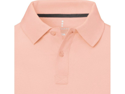 Calgary мужская футболка-поло с коротким рукавом, pale blush pink , размер S