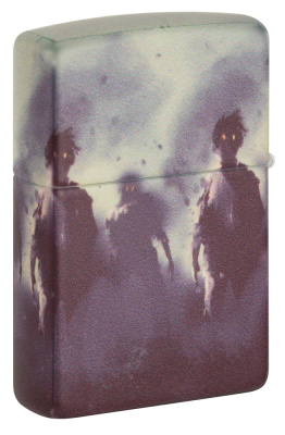 Зажигалка ZIPPO Зомби с матовым покрытием на 540 | Zombie Design 540 Matte, латунь/сталь, белая, матовая, 38x13x57 мм