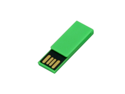 Флешка промо в виде скрепки, 8 Гб, зеленый , размер 8ГБ